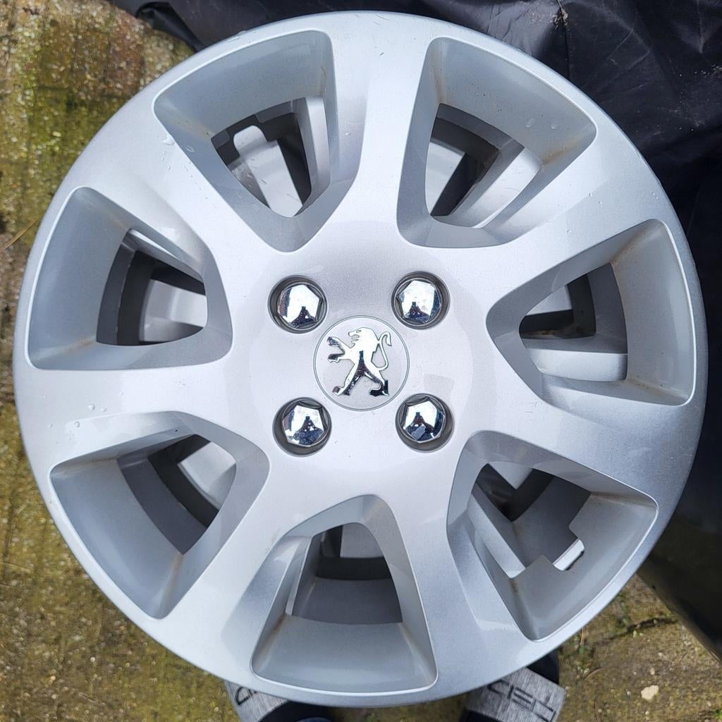 4 Peugeot wieldoppen, Auto diversen, Wieldoppen, Ophalen of Verzenden