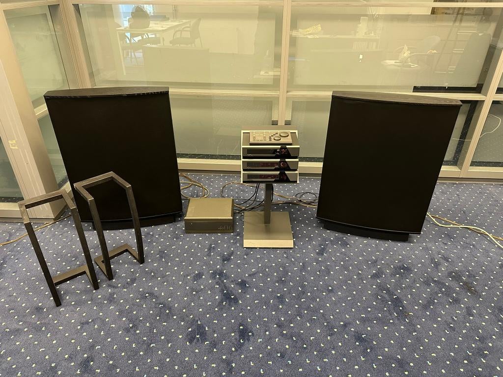 Quad 66 met ESL63 Electrostatische Speakers (67 CD speler), Ophalen, Gebruikt, Tuner of Radio, Overige merken