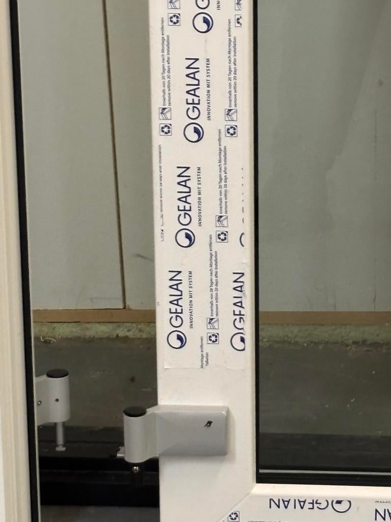 Nieuw kunststof kozijn met dubbele deur, Ophalen, Kunststof, Nieuw, Buitendeur