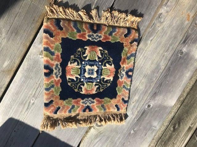 antiek tafel kleedje pers persje mini kleed, Ophalen of Verzenden