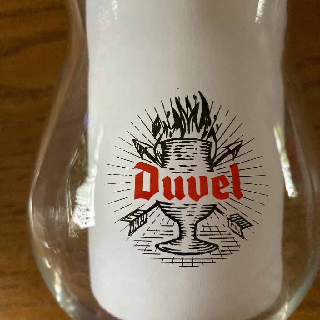 2x Duvel glas bierglas - Tastes like Heaven, Verzamelen, Ophalen of Verzenden, Zo goed als nieuw, Glas of Glazen, Duvel