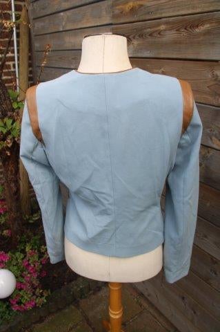 Jasje licht blauw/ bruin Scapa Sports mt 40 Vaste prijs AANB, Kleding | Dames, Maat 38/40 (M), Scapa, Zo goed als nieuw, Jasje