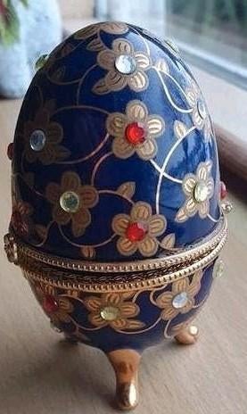 Faberge Ei met Edelstenen, Antiek en Kunst, Ophalen of Verzenden