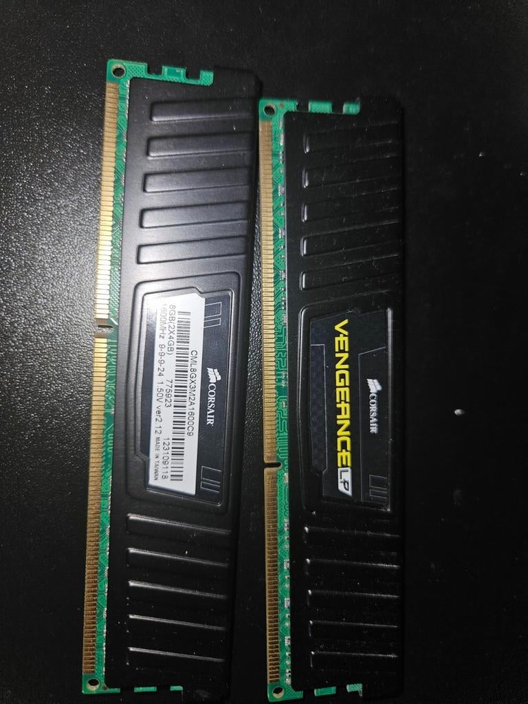 Corsair Vengeance LP 8GB (2x4GB) DDR3 RAM 1600MHz, Computers en Software, RAM geheugen, Ophalen, Gebruikt, 8 GB, DDR3