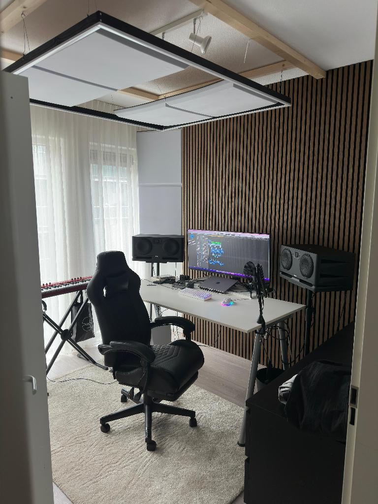 12 Akoestische Wandpanelen + Houten Akupanelen, Ophalen, Zo goed als nieuw, Hout, 20 tot 50 mm