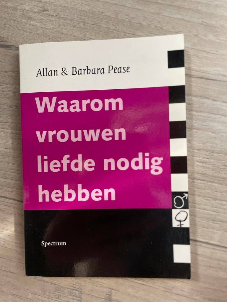 Waarom vrouwen liefde nodig hebben - Allan & Barbara Pease, Ophalen of Verzenden, Gelezen