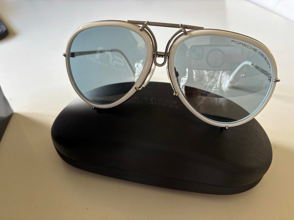 Porsche Design zonnebril met verwisselbare glazen P8613c, Overige merken, Zonnebril, Wit, Ophalen of Verzenden