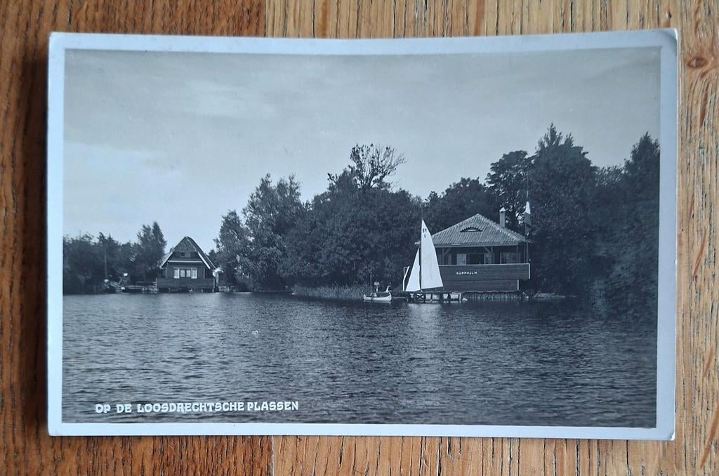 Op de Loosdrechtse plassen., Ophalen of Verzenden, Gelopen, Noord-Holland