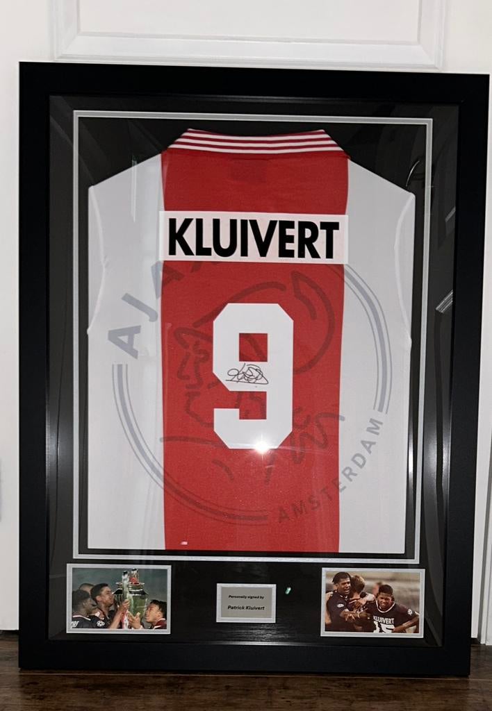 Gesigneerd Kluivet shirt Ajax 1995 COA, Verzamelen, Ophalen of Verzenden, Zo goed als nieuw, Ajax, Shirt