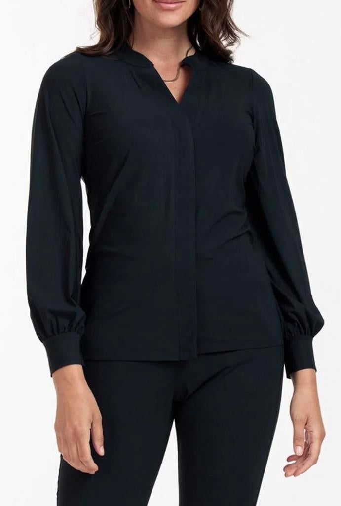 Studio anneloes moon blouse XXL donkerblauw travelstof, Blauw, Maat 46/48 (XL) of groter, Ophalen of Verzenden, Zo goed als nieuw