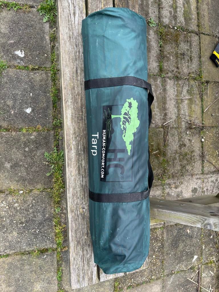 Human Comfort Tarp 3x3 - Ideaal voor kamperen en outdoor, Ophalen of Verzenden, Gebruikt, Tot en met 2