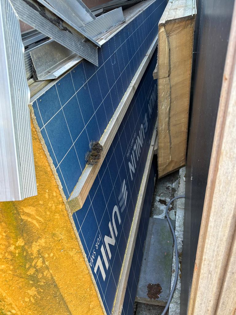 Dakplaat, Ophalen, Gebruikt, Hout, 100 mm of meer