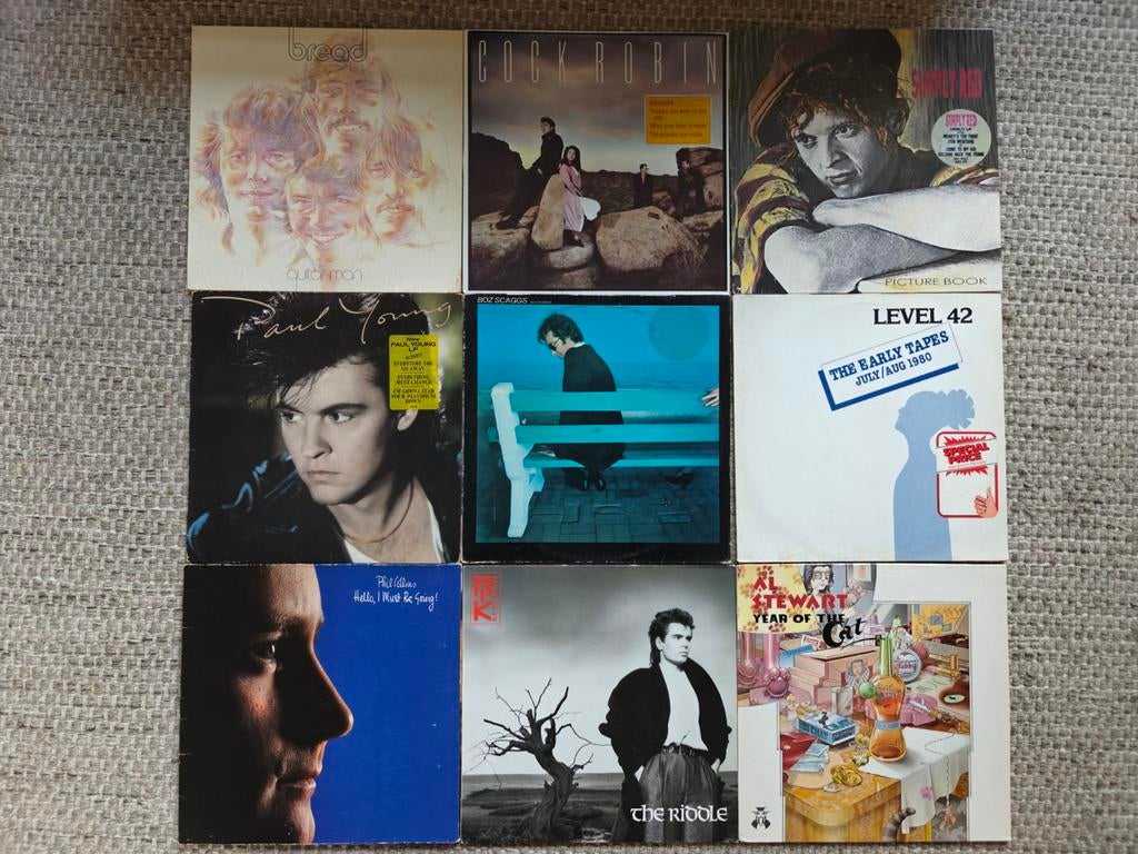 24x LP's Vinyl - o.a. Simply Red, Rolling Stones, Elton Joh, Cd's en Dvd's, Vinyl | Pop, Ophalen of Verzenden, 1980 tot 2000, Gebruikt