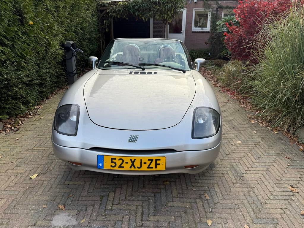 Fiat Barchetta 1.8 16V 1998 Grijs met hardtop, Auto's, Fiat, Voorwielaandrijving, 450 kg, 40 €/maand, Zwart