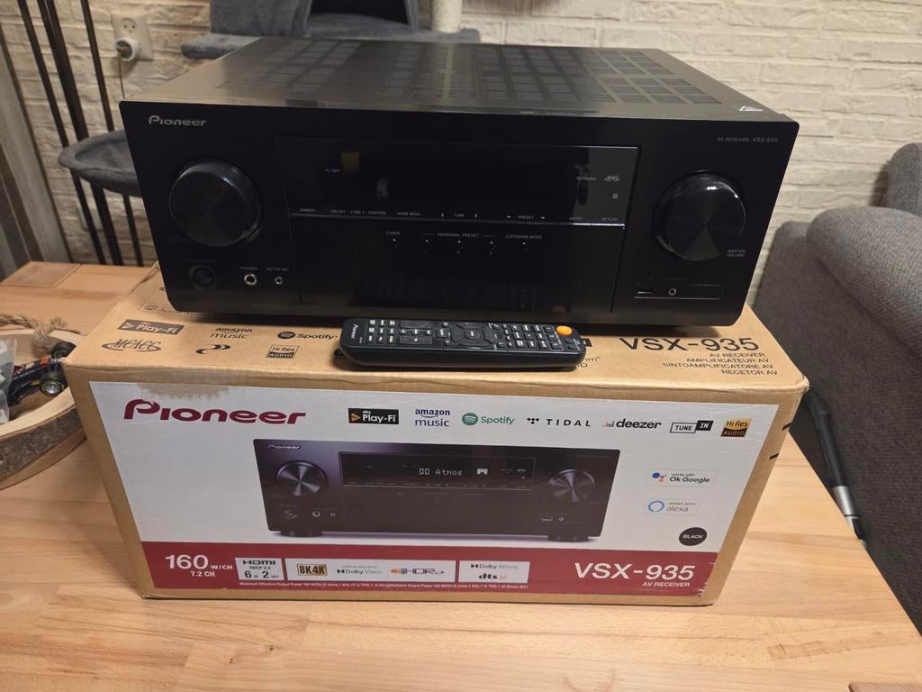 Pioneer dolby atmos versterker VSX-935, Ophalen of Verzenden, 120 watt of meer, Pioneer