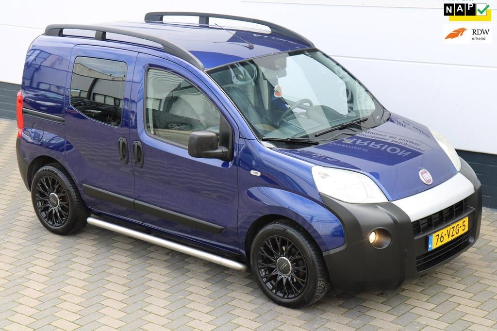 Fiat Fiorino 1.3 MJ SX Automaat Airco Camera Leder APK Marge, Zwart, 4 cilinders, Bedrijf, Diesel