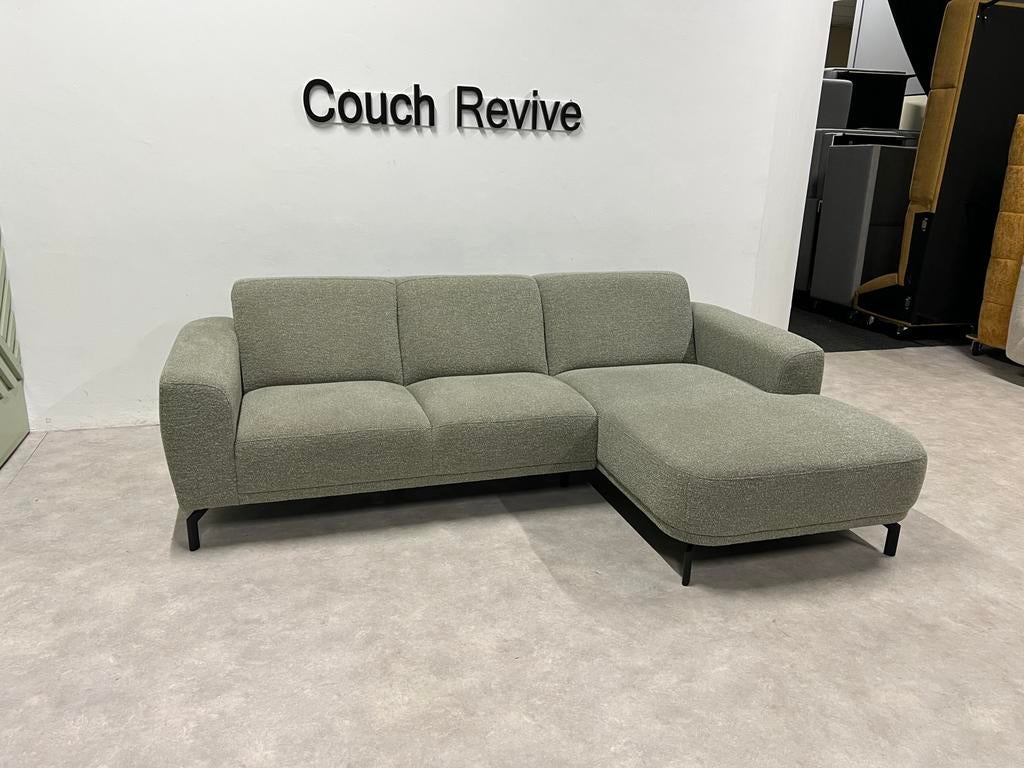 GRATIS LEVERING Trenshopper Mia Hoekbank 250x160 GEREINIGD, Verzenden, Zo goed als nieuw, Vierpersoons of meer, Stof