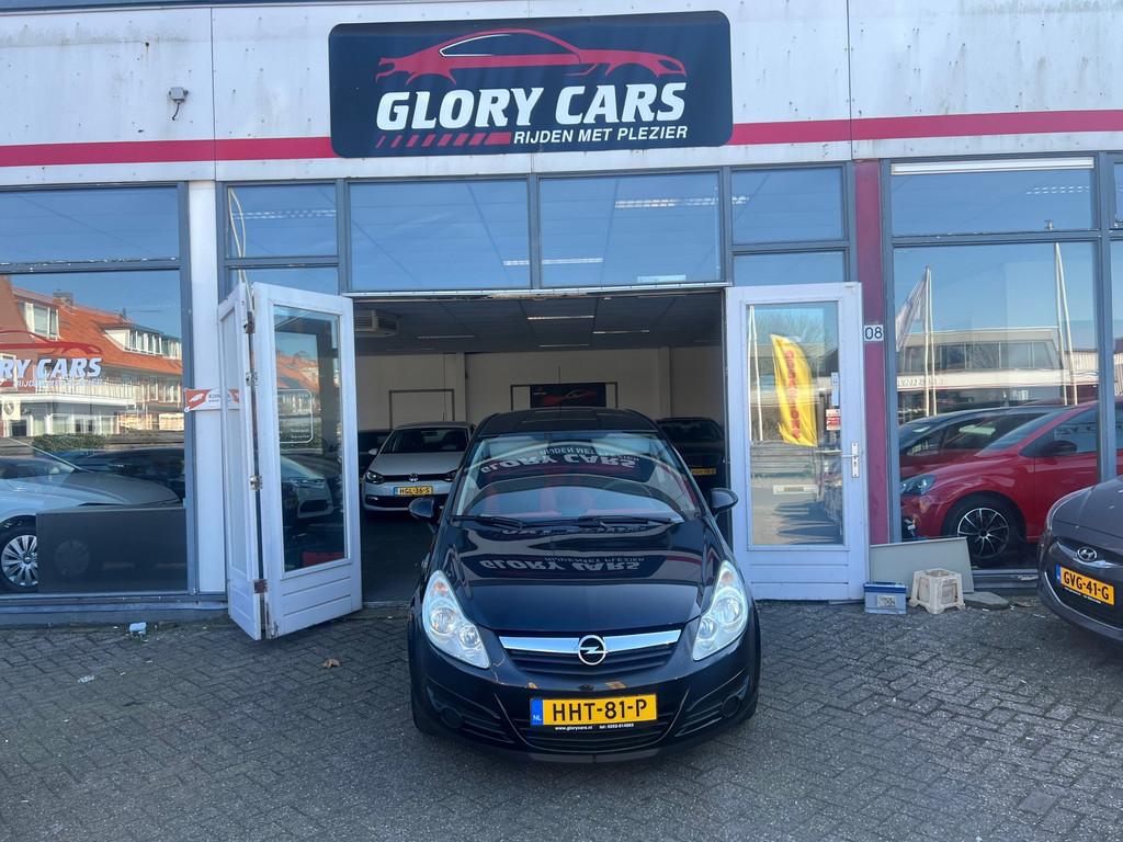 Opel CORSA 1.4-16V Cosmo LPG G3 AIRCO-EL.RAMEN-CRUISE, Auto's, Opel, Voorwielaandrijving, Gebruikt, Zwart, 4 cilinders