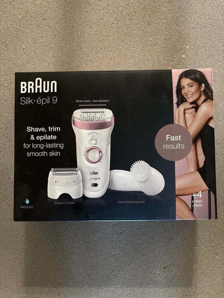 Braun Silk-épil 9 epilator / ladyshaver, Witgoed en Apparatuur, Persoonlijke-verzorgingsapparatuur, Scheren en Epileren, -, -