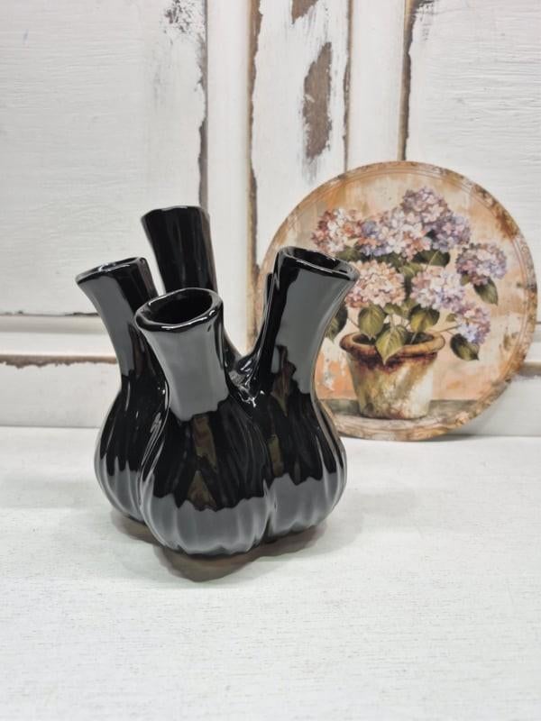 Daan Kromhout tulpenvaas, zwart of groen, ., Ophalen of Verzenden, Zo goed als nieuw, .