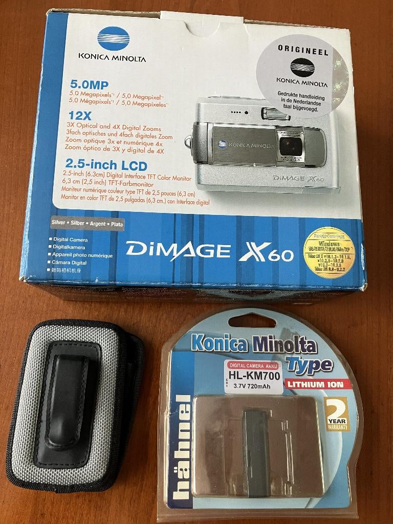 Konica Minolta DiMAGE X60, Ophalen, Compact, Zo goed als nieuw, 5 Megapixel