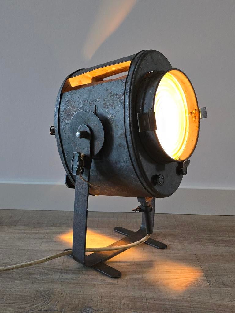 Zeer zeldzame XXL antieke Franse 40S Theater Lamp A.E.Cremer, Ophalen of Verzenden