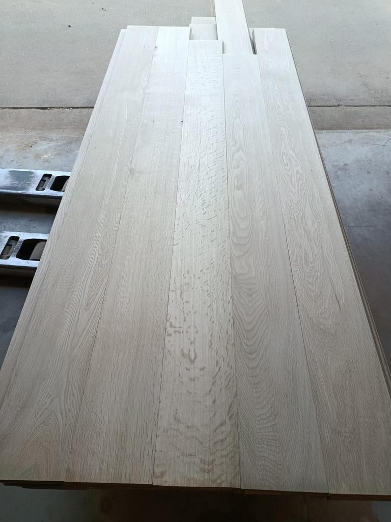 42M2 lamelparket eiken #VERNIEUWD#, Gebruikt, 10 m² of meer, 10 tot 30 cm, Hout