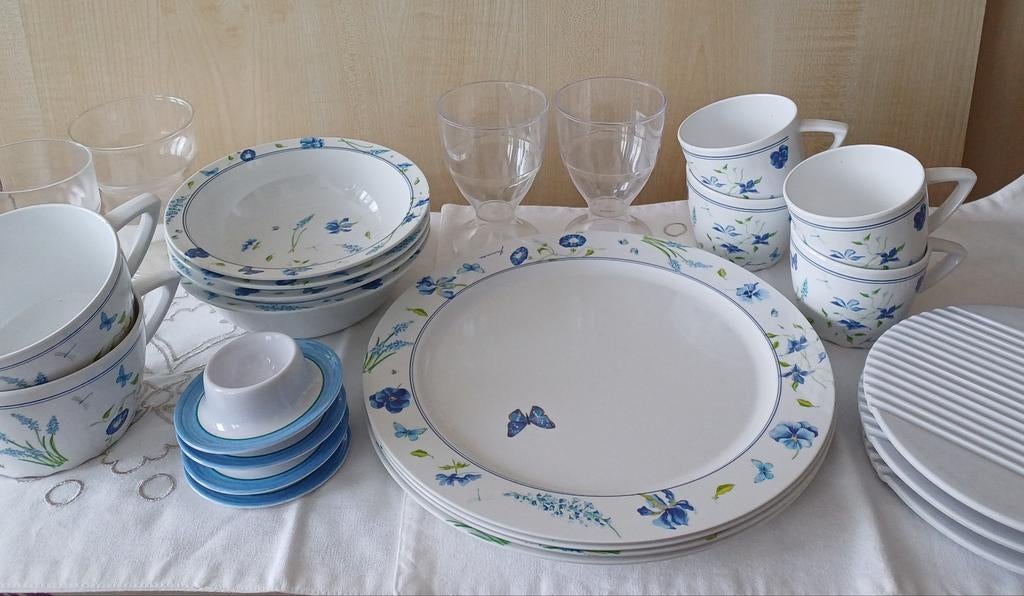 Mepal flower camping servies, Ophalen of Verzenden