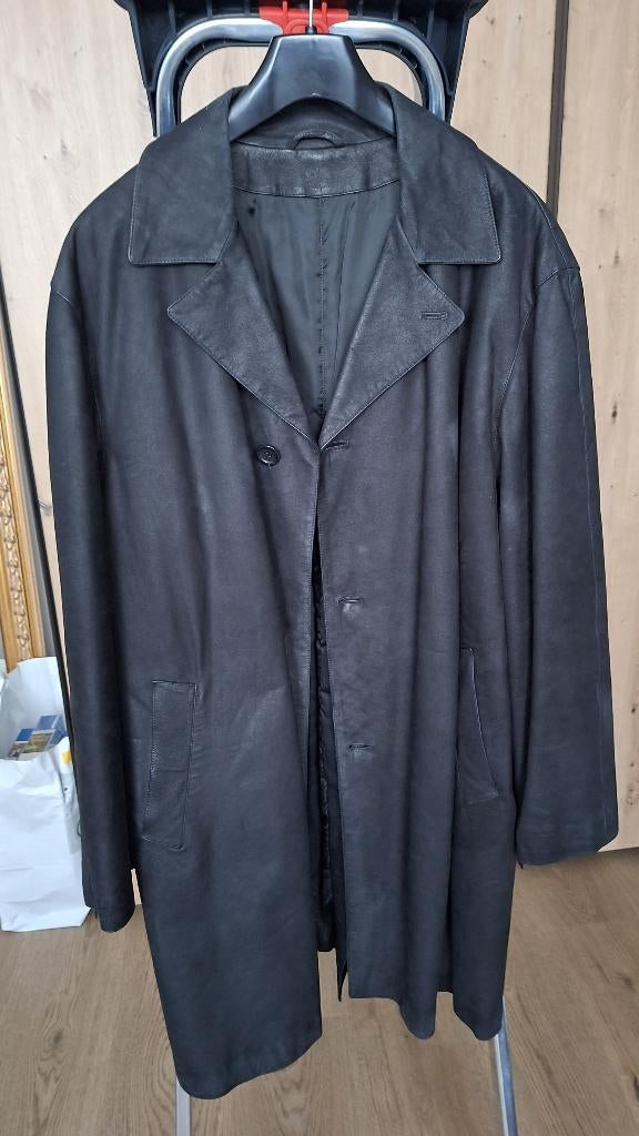 lederen heren jas, Maat 52/54 (L), Verzenden, Zwart, Ruffo