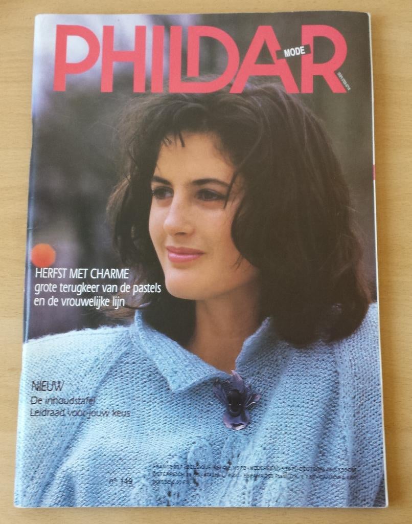 Breien - Phildar Mode nr.149 - Herfst 1987, Gebruikt, Phildar, Ophalen of Verzenden, Breien