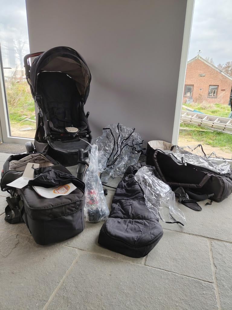 Phil en teds duo kinderwagen met reiswieg en accessoires, Overige merken, Gebruikt, Ophalen of Verzenden, Combiwagen