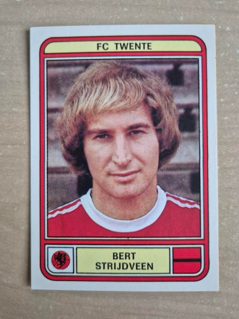Panini Voetbal 80 Bert Strijdveen FC Twente, Ophalen of Verzenden, Zo goed als nieuw, F.C. Twente, Poster, Plaatje of Sticker