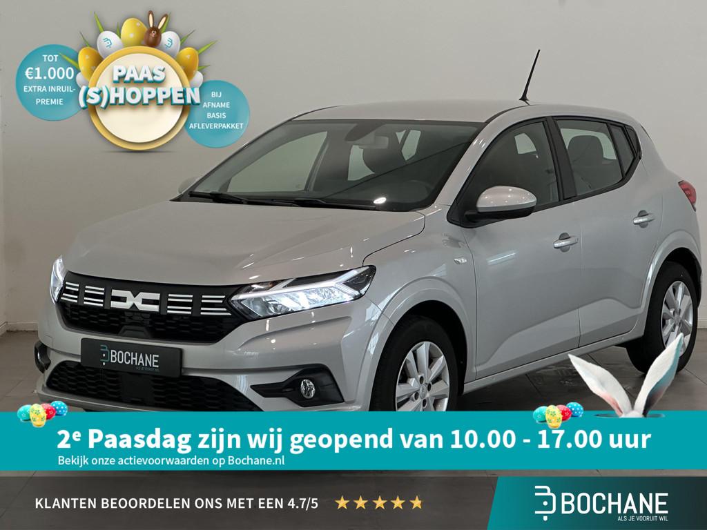 Dacia Sandero 1.0 TCe 100 ECO-G Expression | Trekhaak | Navi, Auto's, Voorwielaandrijving, Gebruikt, Met garantie (alle), Origineel Nederlands
