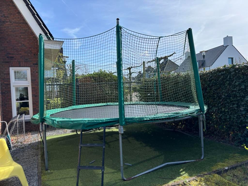 Elfje trampoline 430 cm gratis, Ophalen, Gebruikt