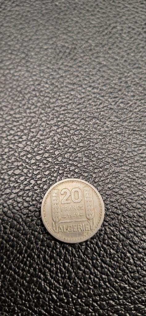 Algerije Franse kolonie 20 frank 1949, Ophalen of Verzenden, Overige landen