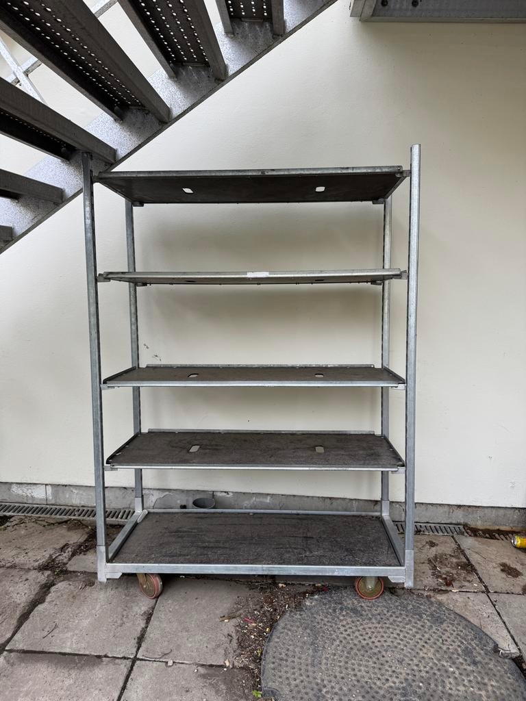 Deense kar / Bloemenwagen met 4 planken, Ophalen