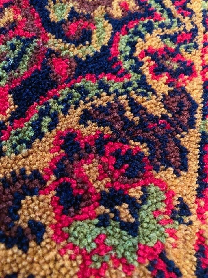 Vintage Oosters wollen Perzisch loper tafelkleed, Overige kleuren, Gebruikt, 200 cm of meer, Rechthoekig