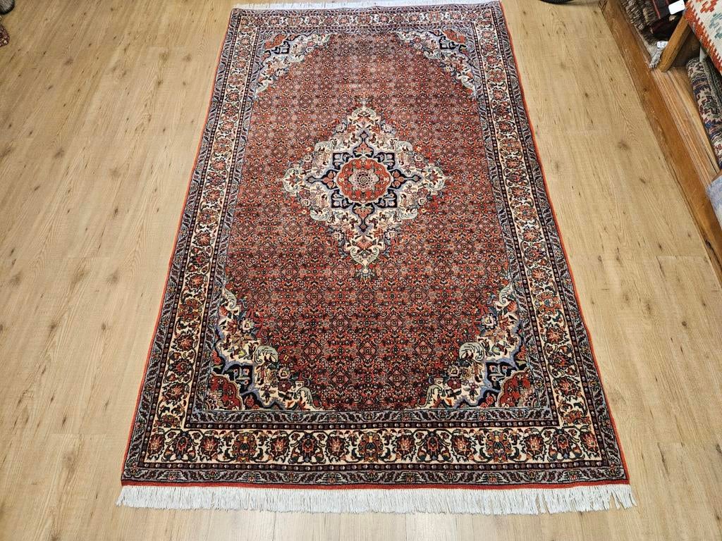 Vintage handgeknoopt perzisch tapijt bidjar 265x156, Info@SlatsAntiek.nl, Perzisch, 150 tot 200 cm, 200 cm of meer