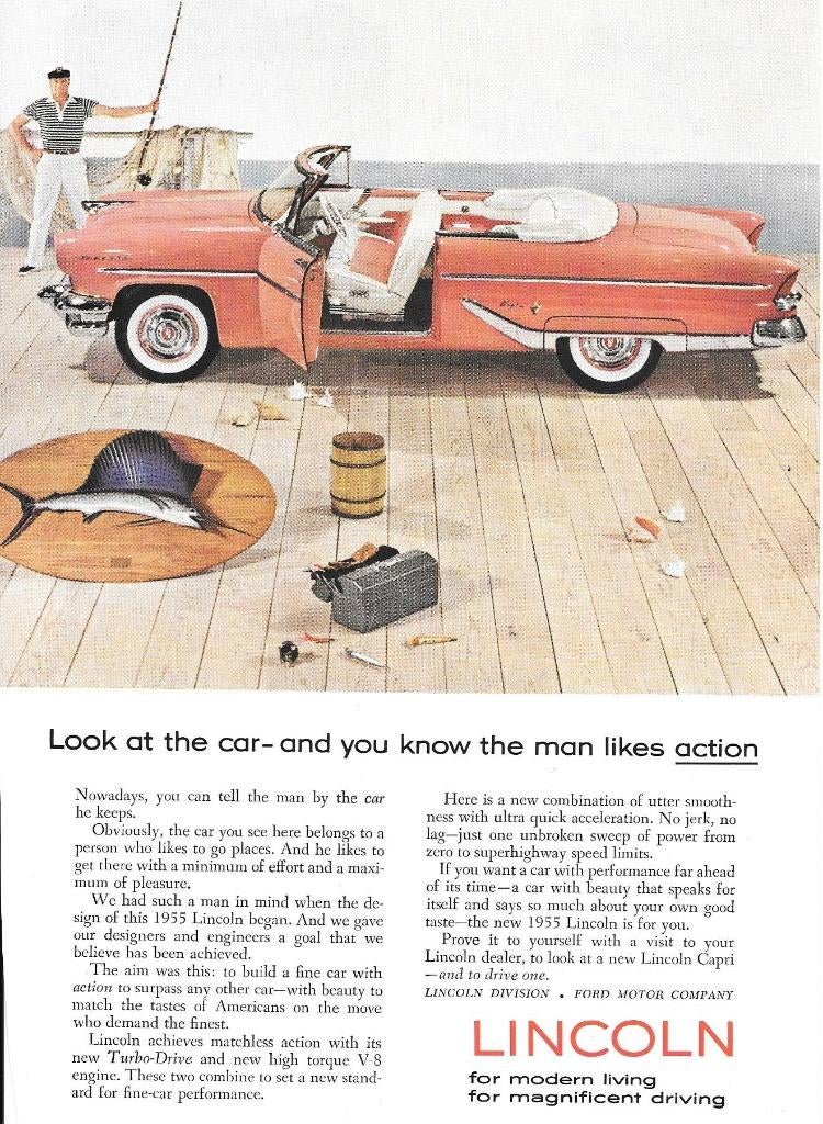 LINCOLN 1954/'55, Ophalen of Verzenden, Gelezen, Overige merken