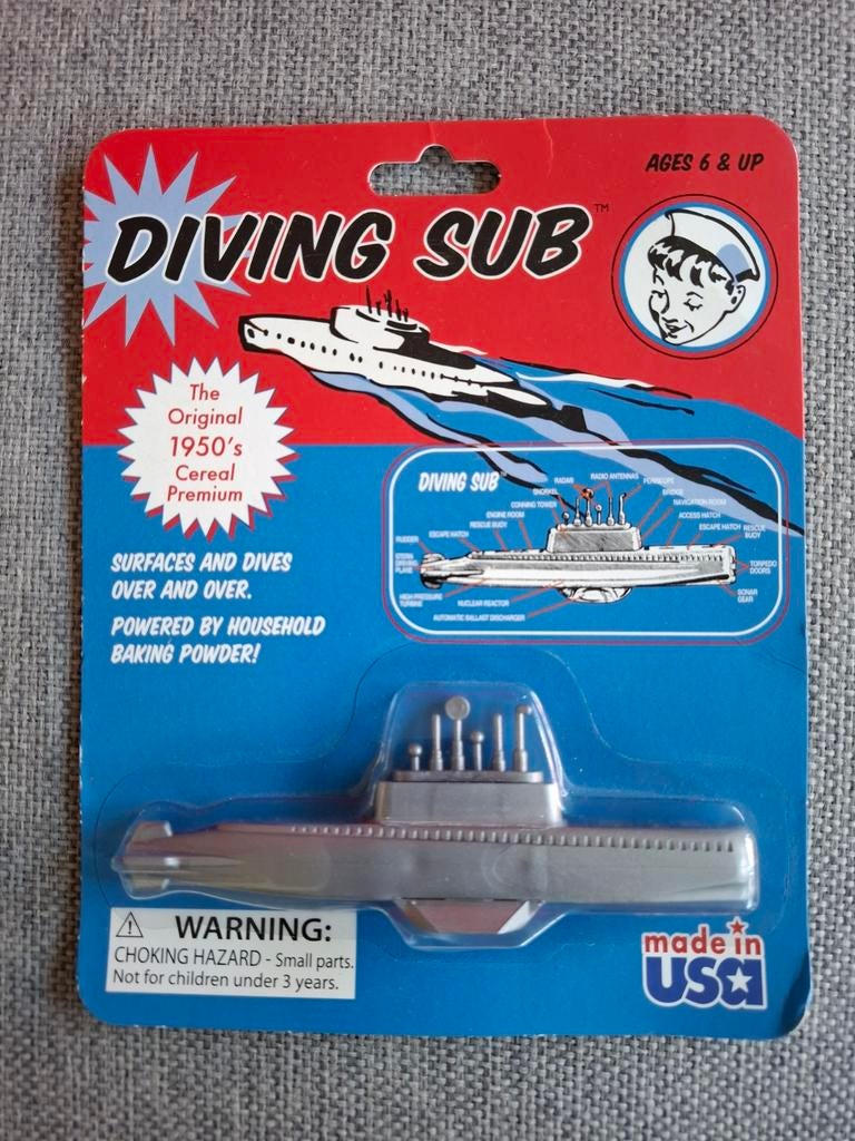 Toysmith Diving Sub: Klassiek waterspeelgoed met bakpoeder, Ophalen of Verzenden