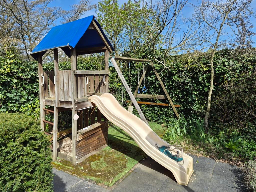 Jungle gym speelkasteel gratis, Ophalen, Gebruikt, Schommel