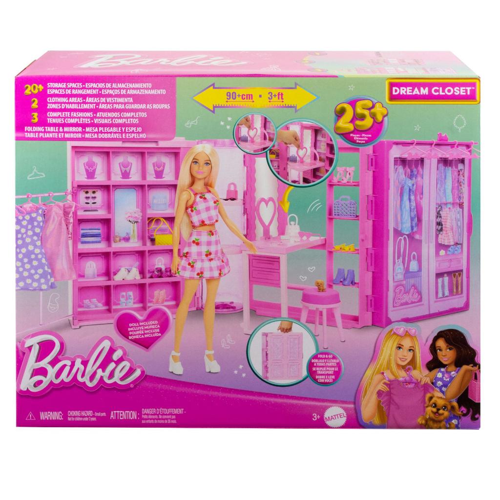 Barbie: Droomkledingskast met pop, Barbie, ., Nieuw, Ophalen of Verzenden