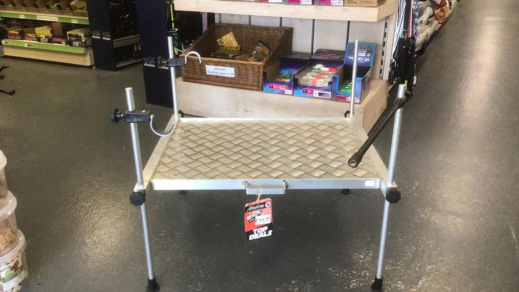 Plateau verstelbaar aluminium, Watersport en Boten, Hengelsport | Witvissen, Ophalen, Overige typen, Nieuw, N.v.t