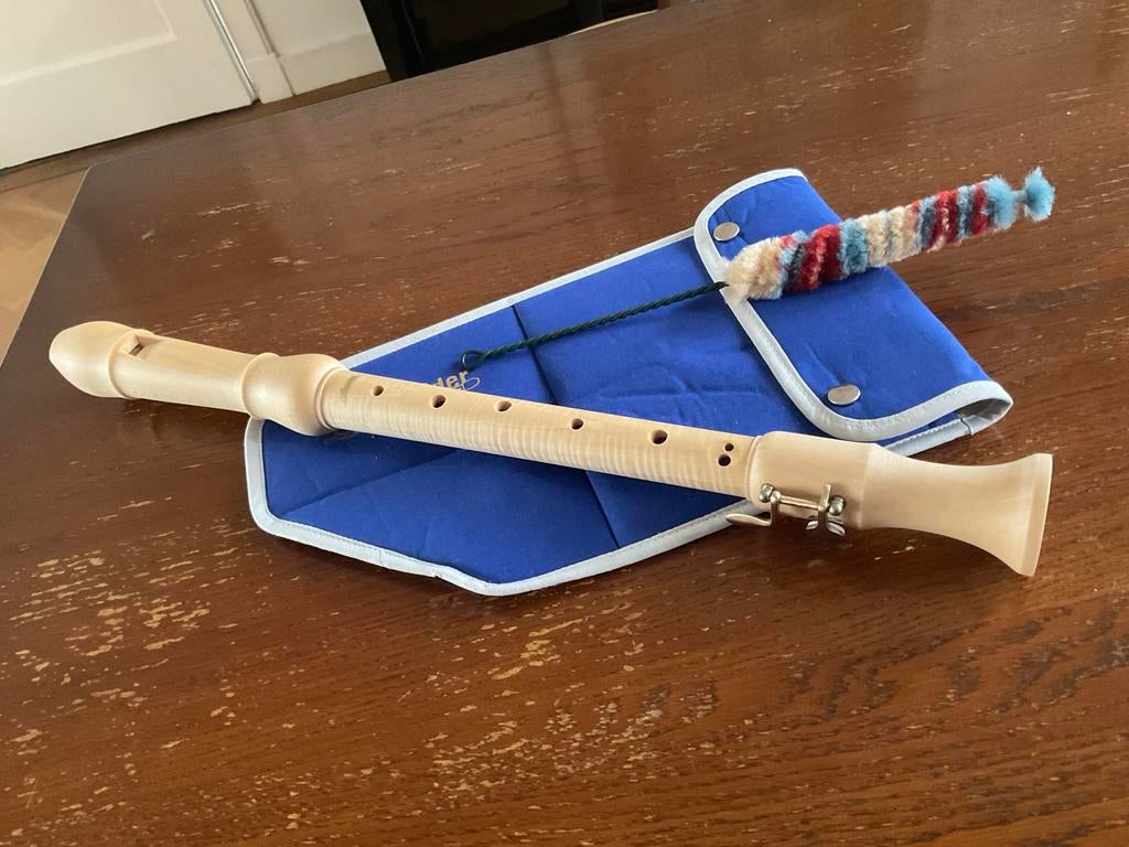 Schneider altblokfluit met klepje - ongebruikt nieuw, Ophalen of Verzenden, Nieuw, Alt, Met koffer, hoes of etui