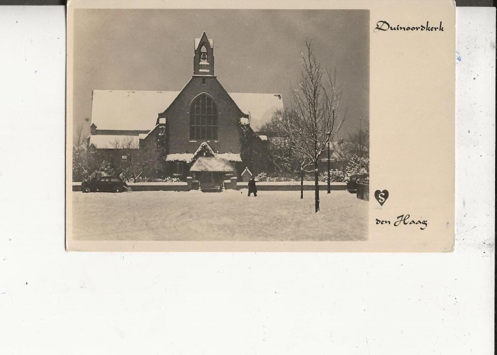 Den Haag Duinoordkerk in de sneeuw, Ophalen of Verzenden, Voor 1920, Ongelopen, Zuid-Holland