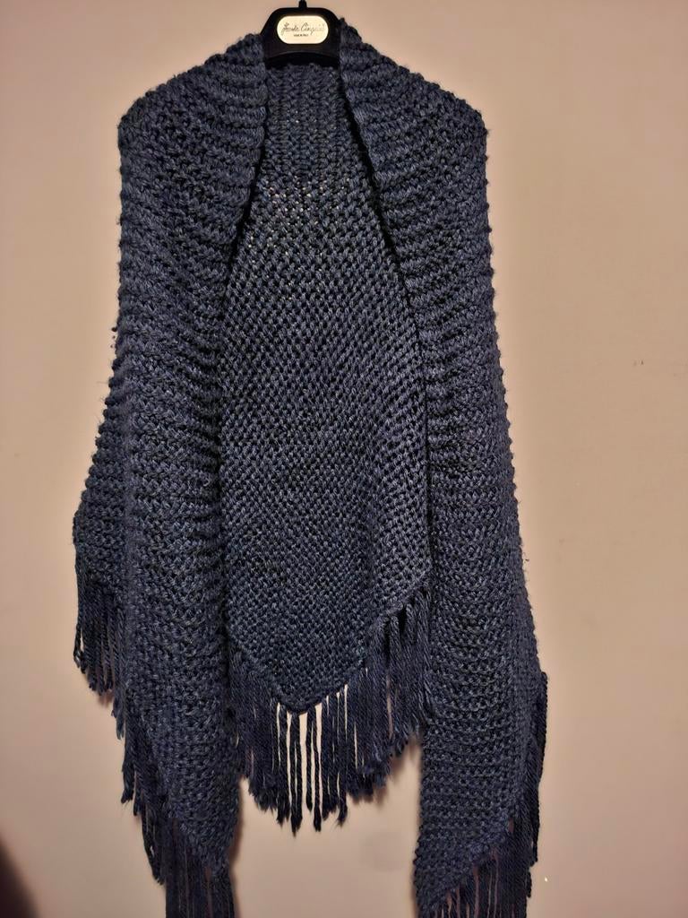 Omslagdoek donker blauw, Onbekend, Ophalen of Verzenden, Zo goed als nieuw