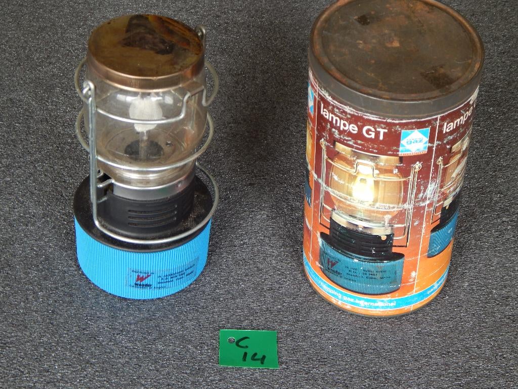 C14) Oud model Camping Gaz gaslamp, Ophalen of Verzenden, Gebruikt