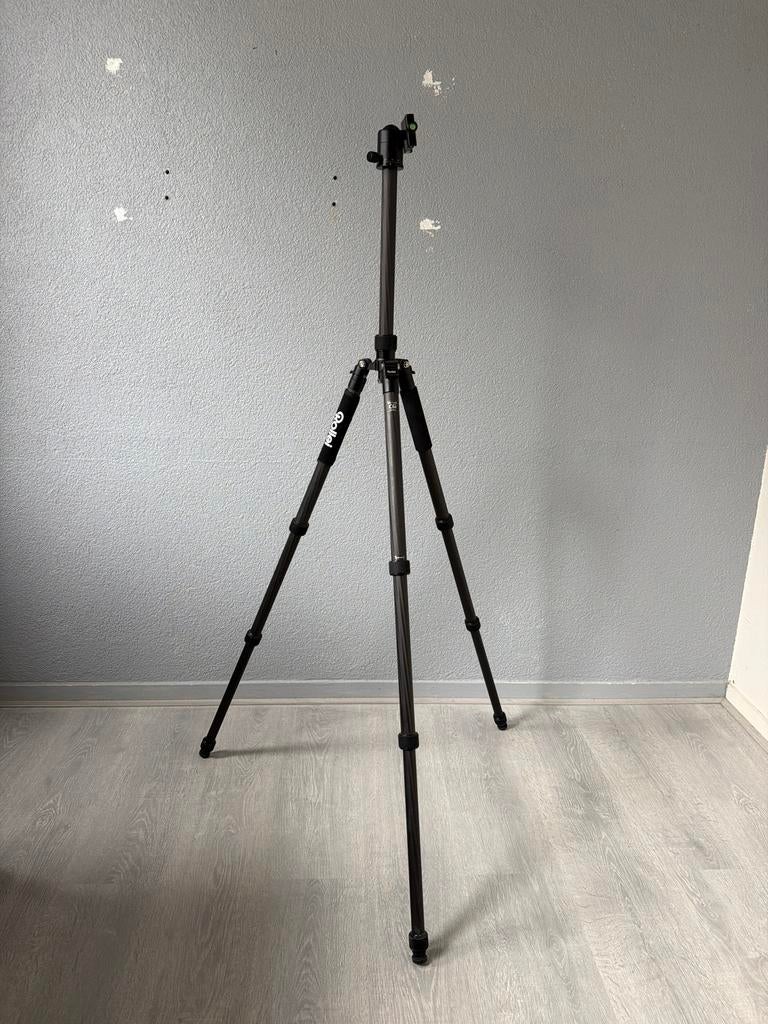 Rollei Statief C6i Carbon, Audio, Tv en Foto, Fotografie | Statieven en Balhoofden, Zo goed als nieuw, 150 tot 175 cm, Met balhoofd