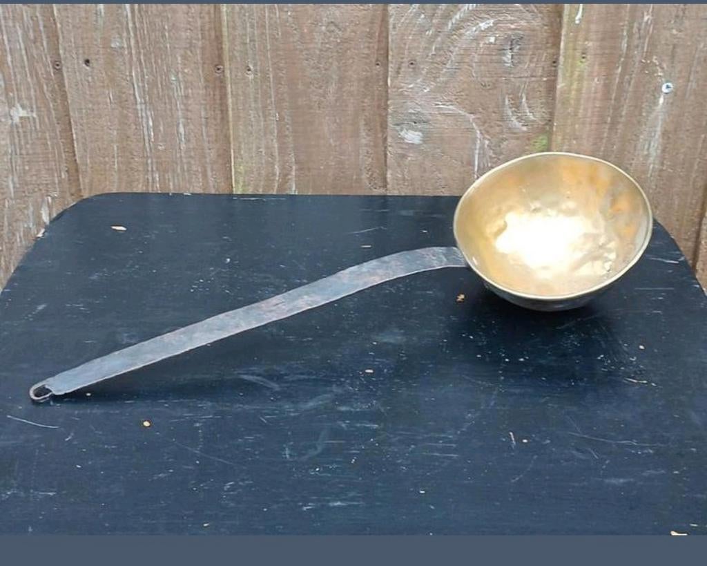 Antieke Koperen Pollepel - Uniek Keukenaccessoire, Ophalen of Verzenden