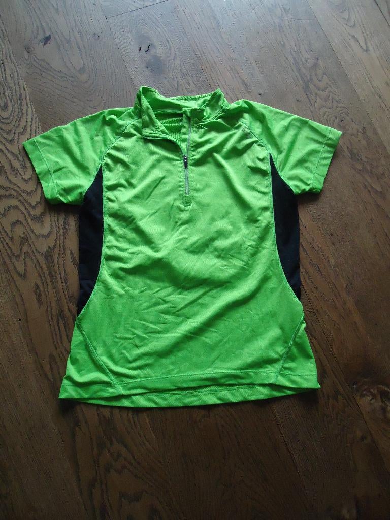 Groen/zwart INQ fietsshirt M, Kleding | Dames, Zwart, Ophalen of Verzenden, Hardlopen of Fietsen, Gedragen